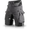 Wespornow Pantaloni Cargo da Uomo con 6 Tasche, Pantaloni da Lavoro MTB, Bermuda Corti, Pantaloni Chino, Stretch, per Escursioni estive e Shorts da Ciclismo