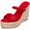 Dasongff Sandali Espadrillas Zeppe Donna Sandali Con Tacchi Alti Piattaforma Punta Aperta Espadrillas Donna Vestite Per Spiaggia Vacanze