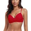RELLECIGA Costume Donna Top Bikini Reggiseno con Ferretto e Nodo Frontale
