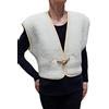 Vetrina del Benessere Bolerino Italia - Giacchino Corto Bolero per Donna in 100% Lana Merinos con Polsiera Gilet Coprispalle Agnellato Allacciatura mediante Alamaro Cardigan Scaldaspalle