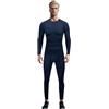 Generisch Pigiama invernale da uomo, lungo, casual, da uomo, a gamba stretta, in cotone, comodi, per il tempo libero, elastico in vita, dritto, casual, tinta unita, skinny