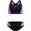 Speedo Colorblock - Bikini da donna nero resistente al cloro