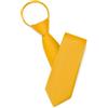 Puistr Cravatta con cerniera pre-legata per uomo 8 cm cravatta da donna, Giallo dorato., Medium