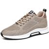 Dasongff Scarpe da ginnastica da uomo leggere traspiranti ascensore Sneakers Altezza 6 cm Uomo Altezza Aumento Scarpe casual in Pizzo, Cachi 4 Tacco 6 cm, 41 EU