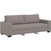 vidaXL 3-zitsbank Taupe 220x77x82 cm Stof