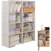 Generic Scaffale per armadio portaoggetti - Appendiabiti autoportante con coperchio antipolvere | Organizzatore portatile per armadio con ripiani, guardaroba in tessuto non tessuto per camera da letto