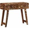 vidaXL Tavolo Consolle 90x32x75 cm in Legno Massello di Recupero