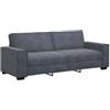 vidaXL Divano a 3 Posti Grigio Scuro 220x78x84 cm in Velluto