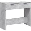 vidaXL Wandtafel 90x36x75 cm bewerkt hout betongrijs