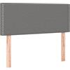 vidaXL Testiera Grigio Scuro 80x5x78/88 cm in Tessuto