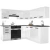 B BELINI GROUP Belini ITALIA 6 Cucina Angolare Componibile 360cm Bianco Lucido