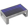 vidaXL Salontafel met Infinity LED 90x53x30 cm betongrijs