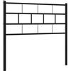 vidaXL Vervangend hoofdbord 100 cm metaal zwart
