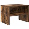 vidaXL Nachtkastje 40x30x30 cm bewerkt hout gerookt eikenkleurig