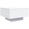 vidaXL Salontafel met LED-verlichting 55x55x31 cm wit