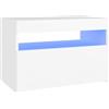 vidaXL Mobile Porta TV con Luci LED Bianco 60x35x40 cm