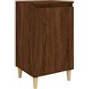 vidaXL Comodino Rovere Marrone 40x35x70 cm in Legno Multistrato