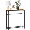 vidaXL Tavolo consolle Legno vecchio 75 x 19,5 x 75 cm