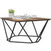 vidaXL Tavolino da salotto Rovere fumé 80 x 80 x 45 cm