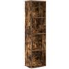 vidaXL Libreria Rovere Fumo 40x30x152 cm in Legno Multistrato, scaffale per Libri, scaffale, scaffale Contenitore, armadietto portaoggetti