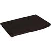 vidaXL Ripiano Muro Marrone Scuro 60x40x2 cm Massello Rovere Trattato