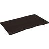 vidaXL Ripiano Muro Marrone Scuro 100x60x2 cm Massello Rovere Trattato