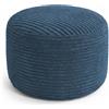 bananair - Poggiapiedi per Soggiorno - Rivestimento lavabile, imbottitura in schiuma - Foot Stool elegante, Ottomano Morbido e Confortevole (55 x 30 cm, Blu Scuro)
