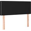 vidaXL Hoofdbord 100x5x78/88 cm stof zwart