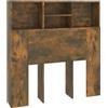 vidaXL Hoofdbordkast 100x19x103,5 cm gerookt eikenkleurig