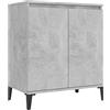 vidaXL Credenza Grigio Cemento 60x35x70 cm in Legno Multistrato