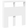 vidaXL Testiera con Contenitore a LED Bianca 100x17x102 cm