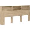vidaXL Hoofdbordkast 220x19x103,5 cm sonoma eikenkleurig