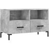 vidaXL Tv-meubel 80x36x50 cm bewerkt hout betongrijs
