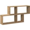 vidaXL Scaffale a Parete Rovere Artigianale 100x18x53 cm Truciolato