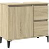 vidaXL Badkamerkast 65x33x60 cm bewerkt hout sonoma eikenkleurig