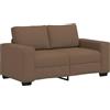 vidaXL Divano a 2 Posti Marrone 160x77x82 cm in Tessuto, Divano, Divano a 2 posti, Divano in Tessuto, Divano, Divano a Due posti