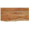 vidaXL Mensola a Muro 60x30x2,5cm Rettangolare Legno Acacia Bordi Vivi