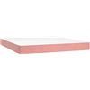 vidaXL Pocketveringmatras medium 160x200x20 cm fluweel roze