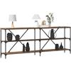 vidaXL Wandtafel Oudhout 200 x 30 x 75 cm Bewerkt hout