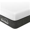 wowttrelax Materasso singolo in memory foam medio con tessuto morbido, 90 x 190 x 15 cm