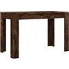 vidaXL Tavolo da Pranzo Rovere Fumo 120x60x76 cm Legno Multistrato