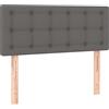 vidaXL Testiera Grigio 100x5x78/88 cm in Similpelle