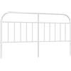 vidaXL Vervangend hoofdbord metaal wit 180 cm