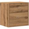 vidaXL Comodino Rovere Artigianale 40x30x40 cm in Legno Multistrato
