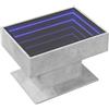 vidaXL Salontafel met LED 70x50x45 cm bewerkt hout betongrijs