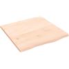 vidaXL Wandschap 60x60x2 cm onbehandeld massief eikenhout