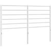 vidaXL Vervangend hoofdbord metaal wit 120 cm