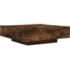 vidaXL Tavolino da Salotto Rovere Fumo 100x100x31 cm Legno Multistrato