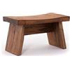 DESIGN DELIGHTS Sgabello in legno massiccio riciclato, 18,5 x 29 x 19,5 cm, stile shabby chic