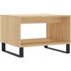 vidaXL Salontafel 60x50x40 cm bewerkt hout sonoma eikenkleurig